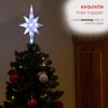 Alpine Corporation Star Christmas Tree Topper with Cool White LED