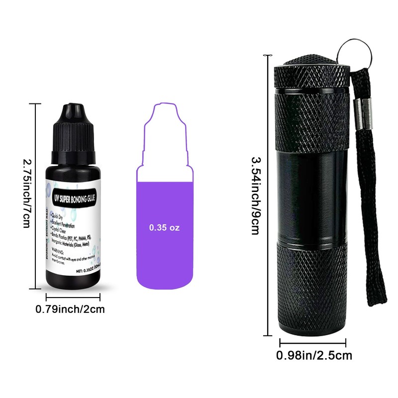 EDSRDXS UV Bonding & Welding Glue Kit UV Resin Kit
