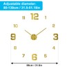 3D DIY Luminous Dial Drill-free Acrylic Frameless Silent Wall Clock