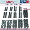 Black Chicago Screw - Thru Hole Binding Post Kit 1/8,