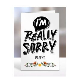 Sorry Card for Parent, Gifts for Men or Women, Her or Him, Presents for Christmas, I'm really sorry, Apology, I am, A5-216