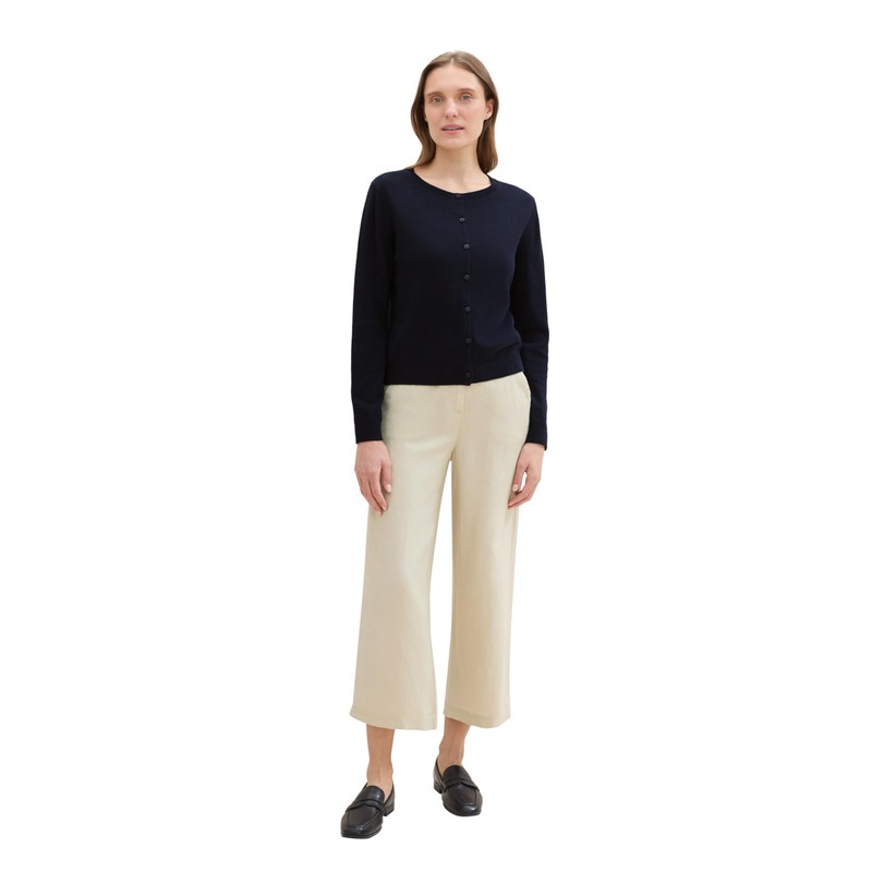 TOM TAILOR Women's Basic Cardigan with Crew Neck, 10668 -