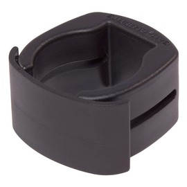 Alberts 656041 Fix-Clip Pro® | for Attaching Welding Grilles to Fence Posts | Plastic Black | for Post Diameter 34 mm | Set of 3