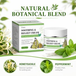 Umex Crema corporal hidratante para pieles secas, sensibles y ásperas - Loción hidratante con madreselva y menta para una piel suave, tersa y nutrida