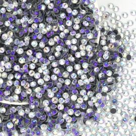 12000PCS Crystal Hotfix Rhinestones Bulk, Flatback Glass Hot Fix Rhinestones for Clothing, Crafts, DIY Decor Iron-On Rhinestones for Fabric(Moon Night SS16)