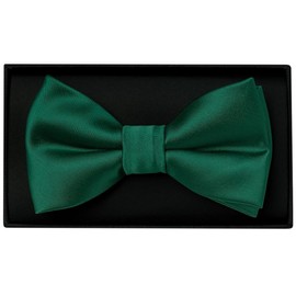 TIES R US Plain Bottle Green Mens Bow Tie