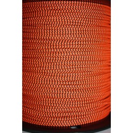 60X Custom Strings Flo Orange & Black Speckled BCY #24 D Loop Rope Release Material 25'