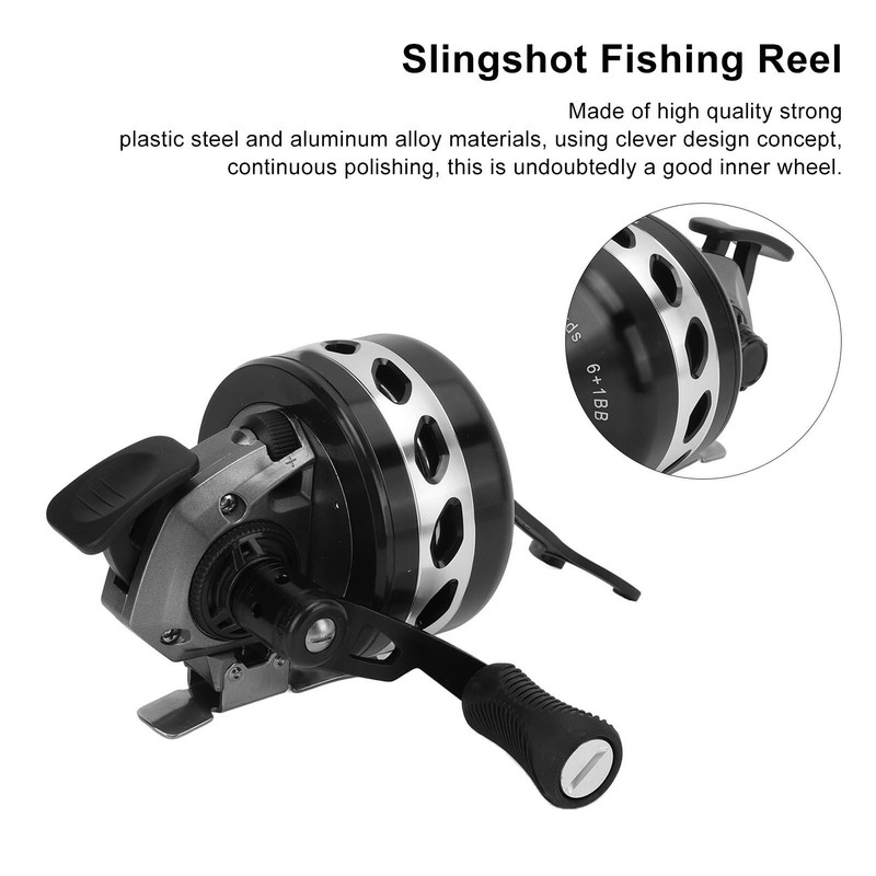 Metal Slingshot Fishing Reel Double Color Oxidation Technology Alloy Lure