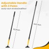 Heavy Duty Floor Scraper with 44.5” long handle, 4” Scraper