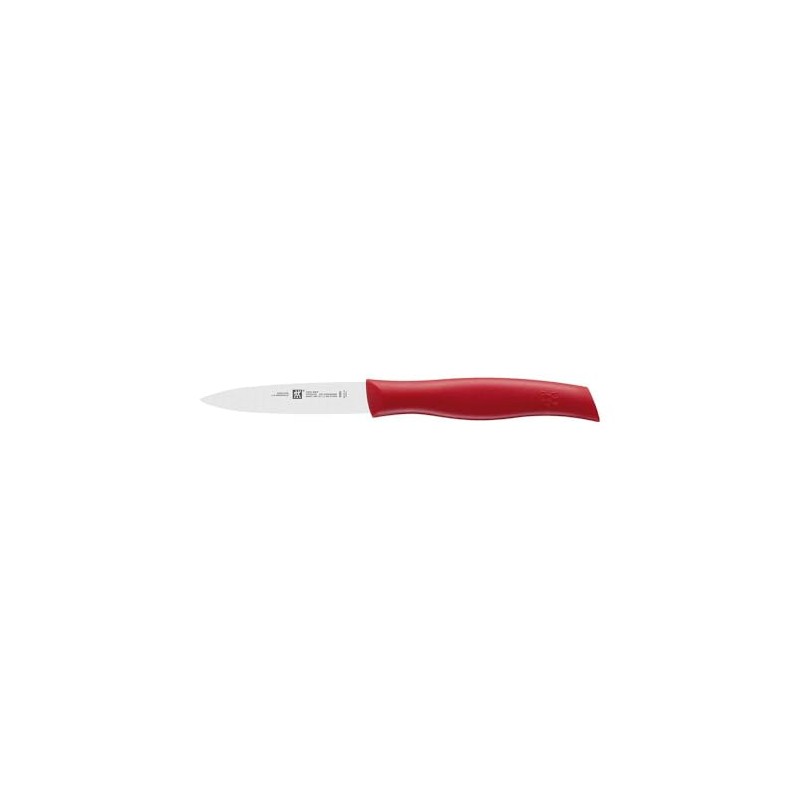 Zwilling Knife Twin Grip with Peeler, Stainless Steel, Silver/Red, 48