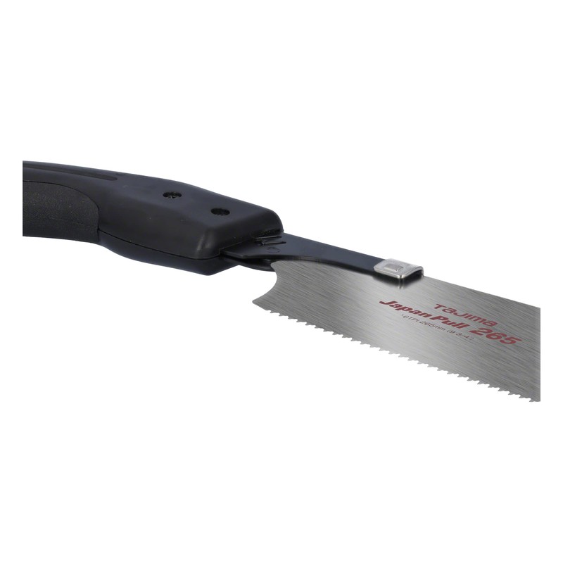 Tajima PUL-265 Japan Pull Saw with Curved-Grip, Silver/Black