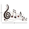 Deco 79 Metal Musical Notes Home Wall Decor Wall Sculpture