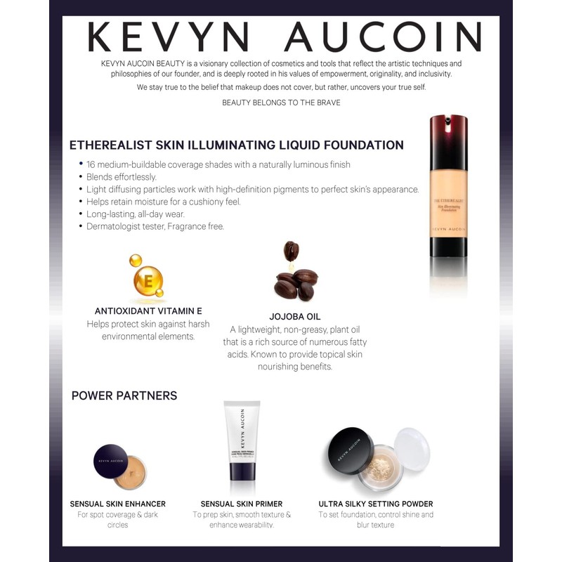 Kevyn Aucoin The Ether Ealist Skin Illuminating Foundation Medium EF