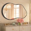 Dorlicecass Irregular Wall Mirror - Wall Mirrors Decorative 20"x36" Black