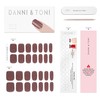 DANNI & TONI Semi Cured Gel Nail Strips Dusty Rose
