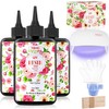 YIEHO 300g UV Resin Kit with Light-Upgraded Crystal Clear Hard