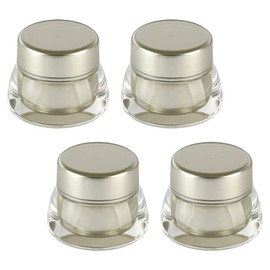 FOMIYES 4pcs Refillable Face Cream Containers Double Cosmetic Jars for Skincare Travel-Friendly Design Leakproof Practical for Personal Care Products