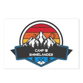 CafePress Camp 10 Rhinelander Wisconsin Postcards (Package of 8), 6"x4" Printed Note Card