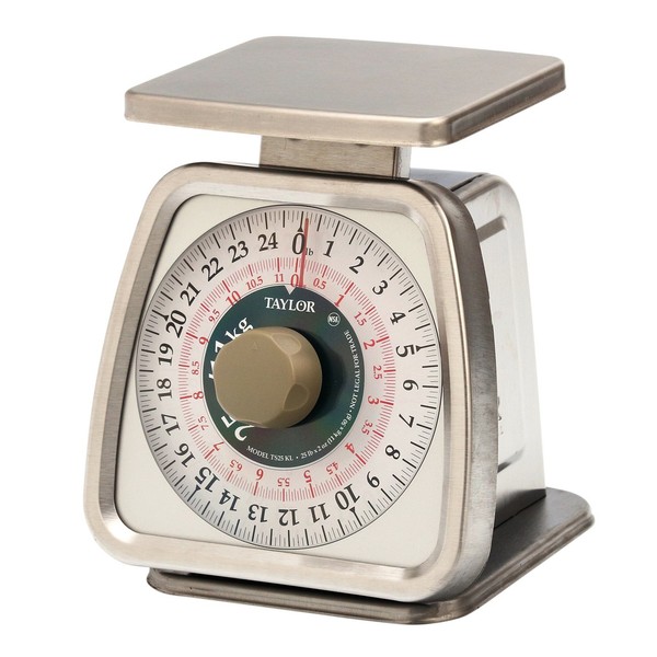 Taylor Stainless Steel Analog Portion Control Scale (25-Pound)