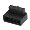 Plyisty USB 3.0 19/20 Pin Adapter Socket 90 Degree Adapter