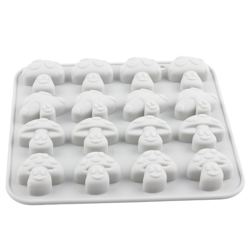 AIBOYA 16 Cavity Mushroom Silicone Candy Molds For Chocolate Candy