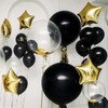 129PCS Black Balloons