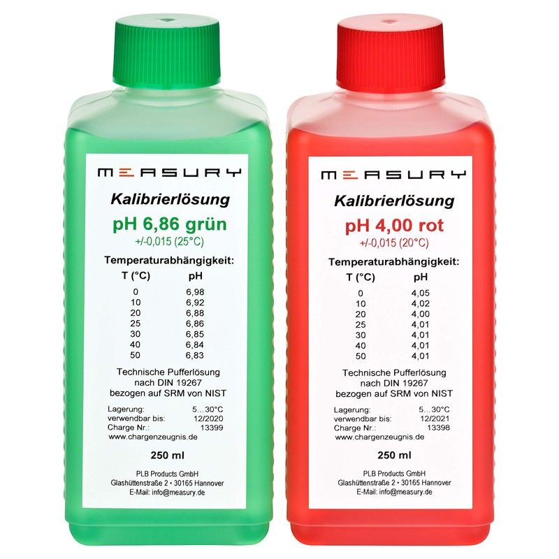 Measury pH Calibration Solution 4.00 and 6.86, pH Buffer Solution