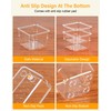 15 PCS Clear Plastic Drawer Organizers and Dividers, 4 Sizes