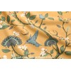 NDDYCU Mustard Yellow Cotton Floral Shower Curtain,Vintage Anthropologie Shower Curtains