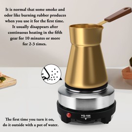 Potlimepan Hot Plate for Moka Pot,500W Small Electric Hot Plate,Mini Stove Portable Stove,Hot Burner Cooktop Electric Heater for Home Kitchen