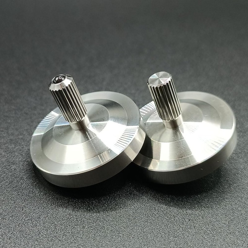 Stainless Steel Spinning Gyro, 5-11 Minutes, Dual Ball Bearings,Long-Lasting Spin
