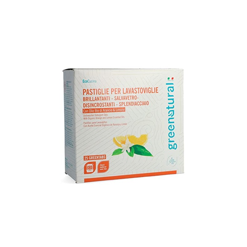 GreentABS Dishwasher Lemon and Orange 25 Tablets