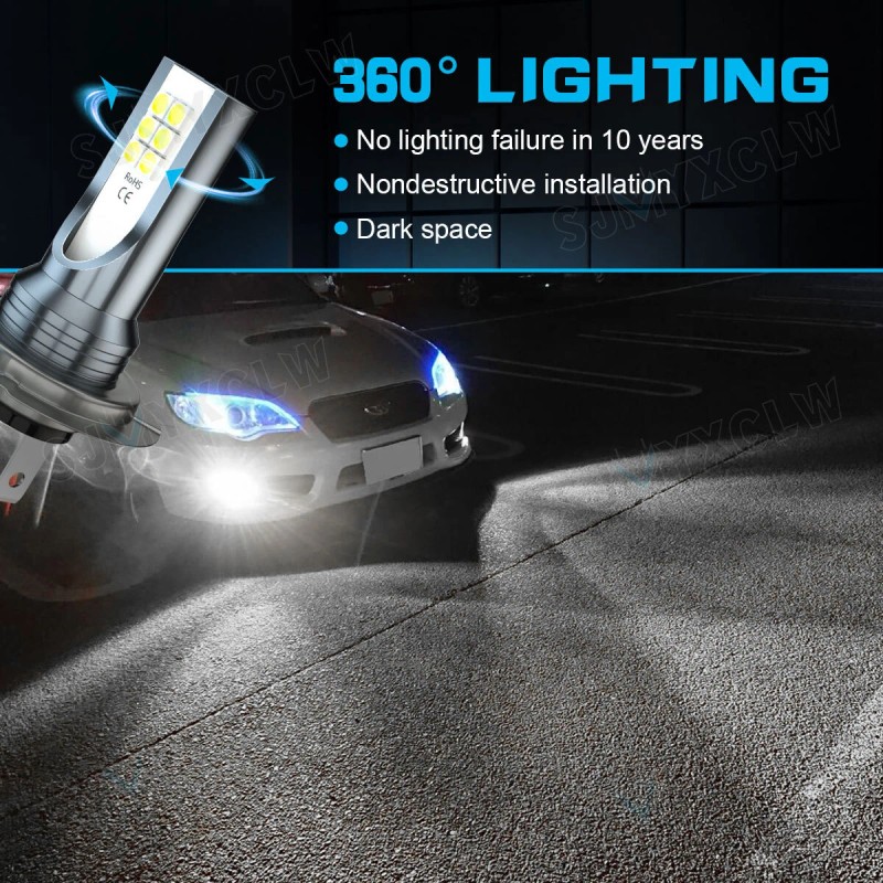 SJMYXCLW For Honda CBR1000RR 2004-2019 H7 Motorcycle LED Headlight Bulb