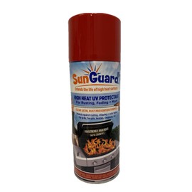SUNGUARD Extreme High Heat (up to 2000°F) UV Protectant Clear Satin Spray Prevents Rusting, Color Fading, Chipping, Corrosion + More