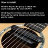 Wireless & Wired Acoustic Guitar Pickup System,Wireless Soundhole Pickup with