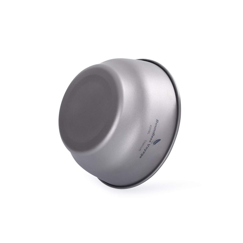 iBasingo Titanium Bowls Plate Ultralight Single Wall Bowl Plate Outdoor