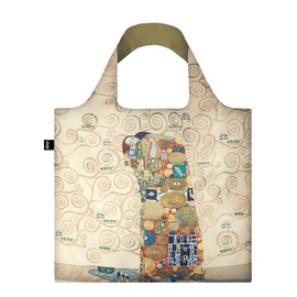 LOQI Museum Gustav Klimt The Fulfilment Canvas & Beach Tote Bag, 50 cm, 20 L, Multicolour