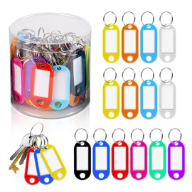Identificador Para Llaves Llavero, Etiquetas para Llaves, 50 Piezas (Color mezclado 50Pz S1)