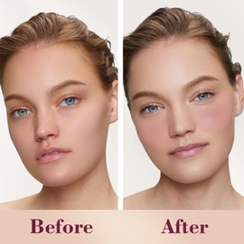 Cilrofelr Dewy Liquid Blush, Soft Cream Liquid Blush for Cheek, Buildable & Blendable Pigment, Lightweight & Smooth Texture, Longwear Formula for a Soft, Natural Flush (01 Soft Rose)