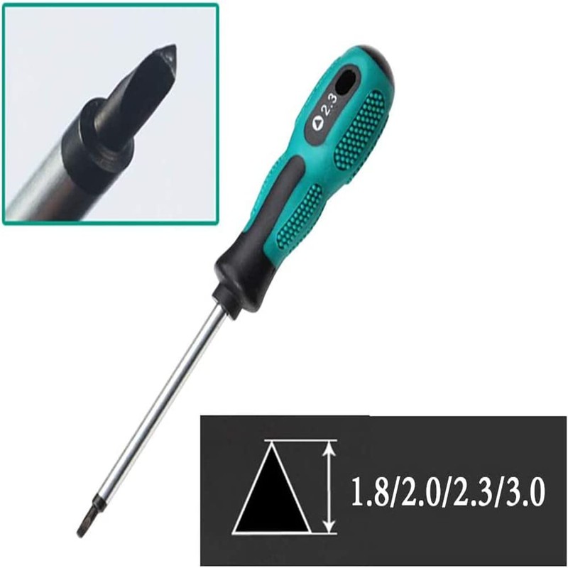 Fongmore 4 Pcs Triangle Screwdriver 1.8mm 2.0mm 2.3mm 3.0mm Non-Slip