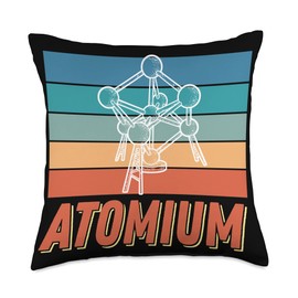 Atomium Science Atomic nucleus Physic Atom Physicist Throw Pillow