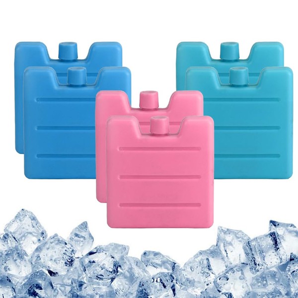 Kleine Kühlakkus, 6 Stück Mini Kühl-Elemente, 3 Farben Kühlakku, Kühlakkus,