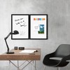 YCCYYCCY Black Frame Enclosed Whiteboard with Wooden Frame, Approx.16x11in Poster