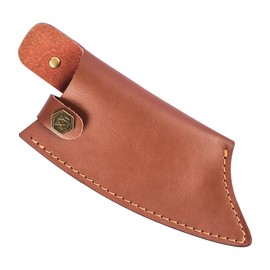 XYJ Leather Sheath for 6 Inch Chef Knife Edge Guards Blade Protector Cleaver Knives Cover with Loop Belt for Outdoor Camping