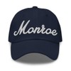 Monroe Baseball Cap Monroe Dad Hat Bold Baseball Script Michigan
