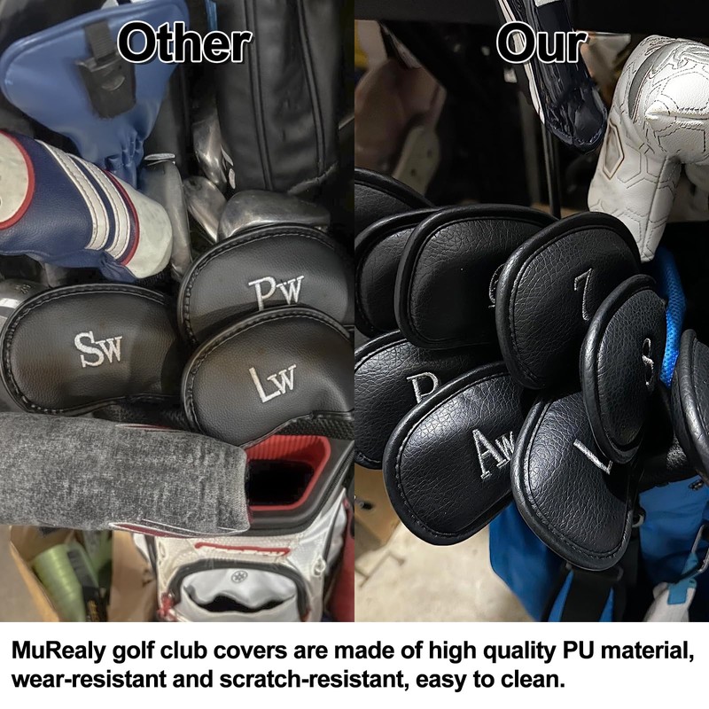 10‑Pack Golf Iron Head Covers, Fits Most Clubs Gift for