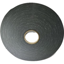 Generic Peak Weather Stripping Tape 1/16 inch Thick Foam x 1/2 inch Wide x 150 ft. Long Black Black PVC Foam Tape