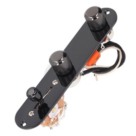 Loaded Guitar Control Plate Prewired Knurled Volume Tone Control Knobs 3 Way Blade Switch for Telecaster Electric Guitar