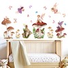 Mushroom Fairy Wall Stickers for Girls: Peel and Stick Woodland