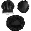 Allphv Hat Gorro para Dormir, Gorro De Satén con Banda